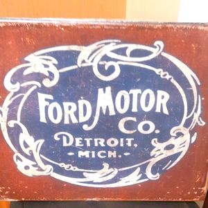 Ford Motor Co Metal Sign